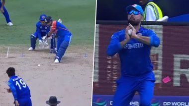 Virat Kohli Wicket Video: Watch Rashid Khan Dismiss Star Indian Batsman During ND vs AFG ICC Men’s T20 World Cup 2024 Super Eight Match