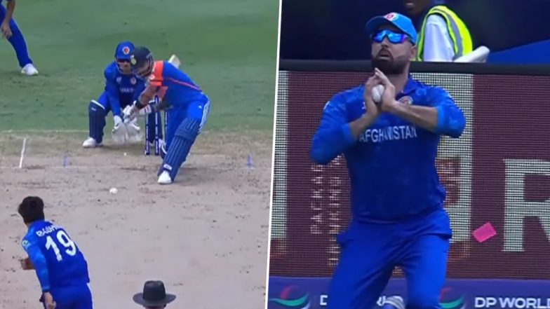 Virat Kohli Wicket Video: Watch Rashid Khan Dismiss Star Indian Batsman During ND vs AFG ICC Men’s T20 World Cup 2024 Super Eight Match