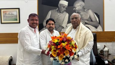 Maharashtra: Mallikarjun Kharge Welcomes Sangli's Newly Elected MP and Independent Candidate Vishal Patil’s Support for Congress (See Pics)