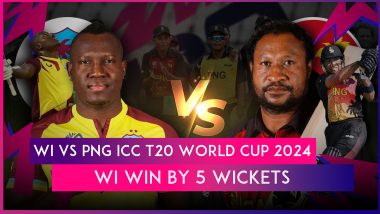 WI vs PNG ICC T20 World Cup 2024 Stat Highlights: Bowlers, Roston Chase Help West Indies Start Campaign With Victory Over Spirited PNG