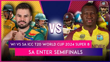 WI vs SA ICC T20 World Cup 2024 Super 8 Stat Highlights: Tabraiz Shamsi Stars as South Africa Enter Semifinals