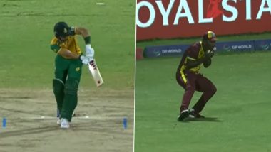 Andre Russell Dismisses Quinton De Kock, Reeza Hendricks in a Single Over During WI vs SA ICC T20 World Cup 2024 Super 8 Match (Watch Video)