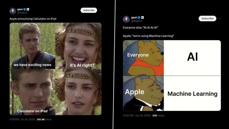 Apple WWDC 2024 Funny Memes and Jokes: Underwhelming Updates Spark Online Meme Fest (View Posts)