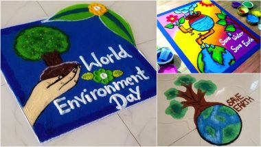 World Environment Day 2024 Rangoli Designs: Unique Rangoli Patterns for the Day Highlighting Environmental Awareness (Watch Videos)