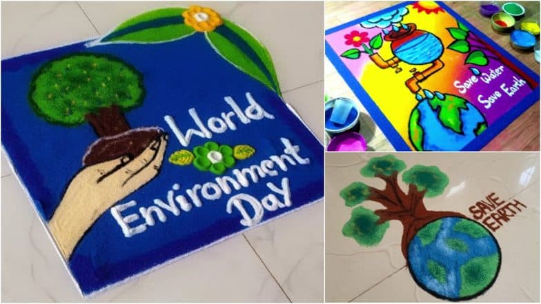 World Environment Day 2024 Rangoli Designs: Unique Rangoli Patterns for ...