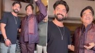 Ahead of Sonkashi Sinha and Zaheer Iqbal&rsquo;s Wedding, Shatrughan Sinha Poses With His Soon-to-Be Son-in-Law for the Paparazzi (Watch Video)