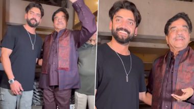 Ahead of Sonkashi Sinha and Zaheer Iqbal’s Wedding, Shatrughan Sinha Poses With His Soon-to-Be Son-in-Law for the Paparazzi (Watch Video)