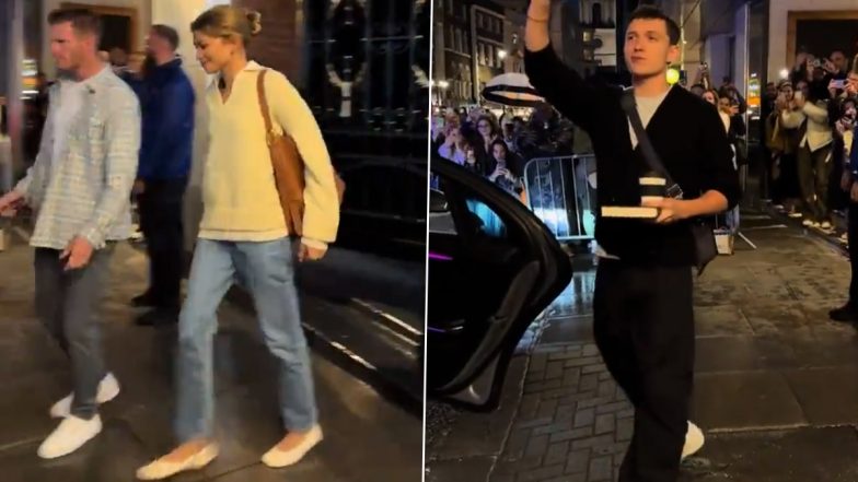 Zendaya and Tom Holland Spotted Leaving Duke of York’s Theatre Together (Watch Video)