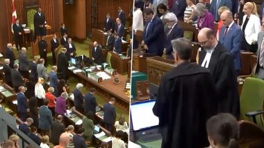 Canada Parliament Observes ‘Moment of Silence’ to Mark First Anniversary of Khalistani Terrorist Hardeep Singh Nijjar’s Killing (Watch Video)