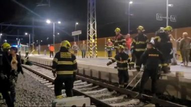 Czech Republic Train Accident: Four People Killed, 23 Injured in Train Crash in Pardubice, Officials Say (Watch Videos)