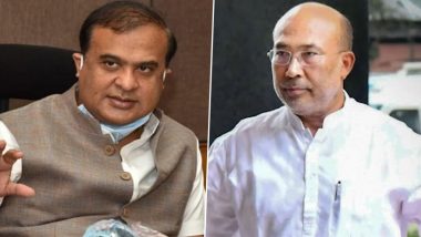 Manipur CM N Biren Singh in Assam to Discuss Security Issues Along Jiribam-Cachar Boundary with CM Himanta Biswa Sarma