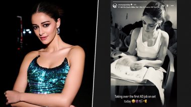 Ananya Panday Surprises Fans With Assistant Director Role on Set, Actress Writes ‘Taking Over First AD Job’ (View Pic)