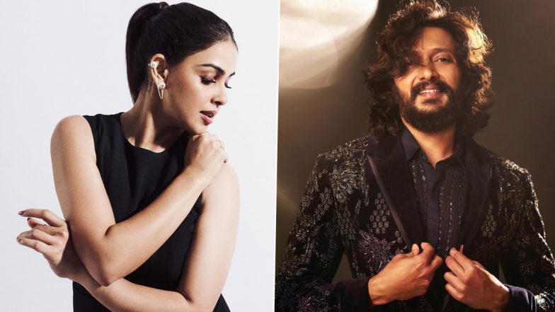 Genelia Deshmukh Shines in All-Black Feather Maxi Dress; Riteish Deshmukh Gushes Over His Wife’s Photoshoot, Says ‘Need More Oxygen!’ (View Pics)