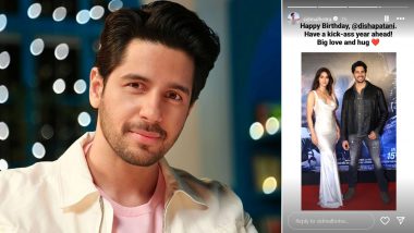 Disha Patani Turns 31! Sidharth Malhotra Drops Birthday Wishes for His Yodha Co-star With Unseen Throwback Photo