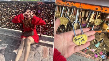 Arti Singh Places Love Lock on Pont Des Arts Bridge in Paris; Actress Writes ‘Finally, I Put It Where It Belonged’ (View Pics)