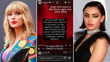 Charli XCX Tells Fans Not To Chant ‘Taylor Swift Is Dead’ During Her Shows; Singer Says, ‘I Will Not Tolerate It’