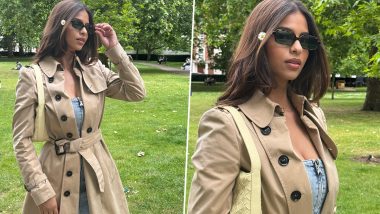 Suhana Khan’s Stylish Look in Denim Dress and Trench Coat Wins Hearts (View Pics)