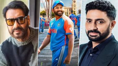 T20 World Cup 2024: Ajay Devgn, Abhishek Bachchan and Other Celebs Congratulate Team India for Semi-Finals Win