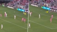 Lionel Messi Goal Video: Watch Inter Miami Star Score Following Assist from Jordi Alba Against St Louis City SC in MLS 2024