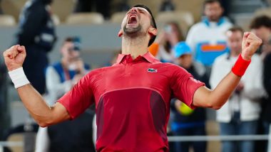 Novak Djokovic Equals Roger Federer’s Record of Most Number of Grand Slam Match Wins, Achieves Feat With French Open 2024 Third Round Win Over Lorenzo Musetti  