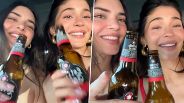 Kylie and Kendall Jenner Enjoy Beers and Belt Out Billie Eilish’s ‘L’Amour de Ma Vie’ in Joyful Car Karaoke (Watch Video)