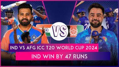 IND vs AFG ICC T20 World Cup 2024 Stat Highlights: Suryakumar Yadav, Bowlers Help India Start Super Eight Campaign With Victory Over Misfiring Afghanistan