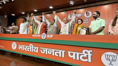 Haryana: Congress’ Prominent Leader Kiran Choudhry, Her Daughter Shruti Choudhry Join BJP Ahead of Assembly Elections 2024 (Watch Video)