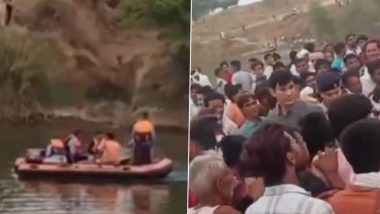 Boat Capsize in Madhya Pradesh: Seven Persons, Including Five Children, Dead as Boat Capsizes in Seep River in Sheopur; Four Rescued (Watch Video)