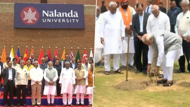 PM Narendra Modi Inaugurates New Campus of Nalanda University in Bihar's Rajgir (Watch Video)