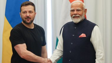 PM Narendra Modi Meets Ukraine President Volodymyr Zelenskyy on Sidelines of G7 Summit 2024 in Italy (See Pics and Video)