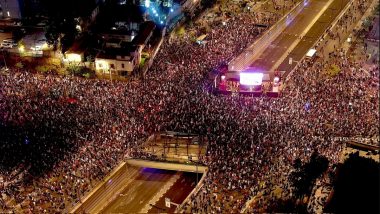 Israel-Hamas War: Israeli Protesters Block Highways, Call for Cease-Fire To Return Hostages 9 Months Into War in Gaza