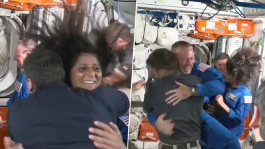 Boeing Starliner Capsule With Sunita Williams and Butch Wilmore Arrives at the Space Station After Thruster Trouble (Watch Videos)