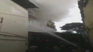Maharashtra Fire: Blaze Erupts in Thane's Arjun Tower at Gokhale Marg; Dousing Operations Underway (Watch Video)