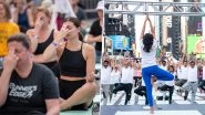 International Yoga Day 2024: Consulate General of India in New York Leads Yoga Session at Times Square (See Pics and Videos)