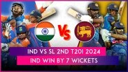 IND vs SL 2nd T20I 2024 Stat Highlights: Ravi Bishnoi, Batters Shine As India Take Unassailable 2&ndash;0 Lead