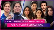 Alia Bhatt, Jackie Shroff & Others Congratulate Manu Bhaker on Winning India&rsquo;s First Medal at Paris Olympics 2024