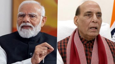 Rajnath Singh Birthday Wishes: PM Narendra Modi Extends Greetings to Union Minister, Calls Him ‘Valued Cabinet Colleague’ Who Is at ‘Forefront of Strengthening India’s Defence Apparatus’