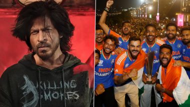 ‘Love You All, My Team India!’ Shah Rukh Khan Praises T20 World Cup Champions As Celebrations Continue in Mumbai