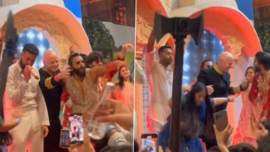 FIFA President Gianni Infantino Dances to Punjabi Beats With Hardik Pandya and Ranveer Singh at Anant Ambani-Radhika Merchant Wedding Ceremony, Video Goes Viral