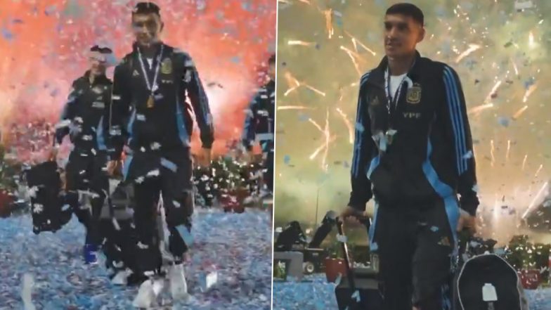 Copa America 2024 Champions Argentina Team Receives Grand Welcome, Fans Celebrate Record Title With Players (Watch Video)