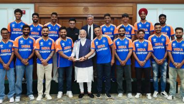 Indian Prime Minister Narendra Modi Reflects on Hosting ICC T20 World Cup 2024 Champions, Says ‘Had a Memorable Conversation on Their Experiences’