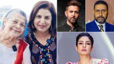 Hrithik Roshan, Abhishek Bachchan, Raveena Tandon and Other Celebrities Visit Farah Khan Following Her Mother Menaka Irani’s Death