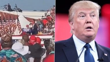 Donald Trump Shooting: Videos Capture Exact Moment When Secret Service Sniper Spotted Suspect Milliseconds Before Bullet Hit Former US President