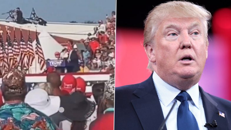 Donald Trump Shooting: Videos Capture Exact Moment When Secret Service Sniper Spotted Suspect Milliseconds Before Bullet Hit Former US President