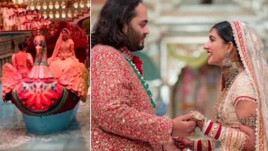 Radhika Merchant Gets Emotional During Magical Fairytale Bridal Entry With Live Rendition by Shreya Ghoshal (Watch Video)