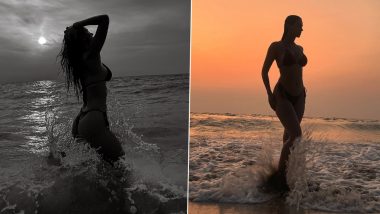 Disha Patani Sets Instagram on Fire With Sexy Bikini Shots Against Stunning Sunset Backdrop! (See Pics)
