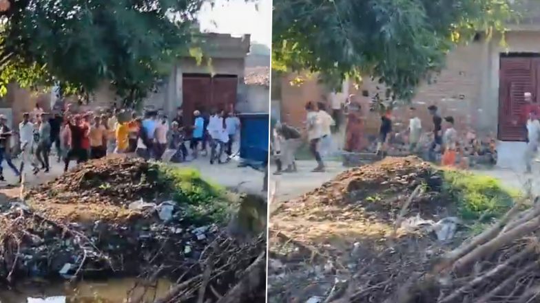 Uttar Pradesh: Stones Hurled As Dispute Over Muharram Procession Route Turns Violent Between 2 Communities in Bareilly, Police Respond After Video Surfaces