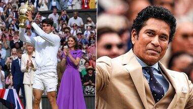 Sachin Tendulkar Congratulates Spanish Tennis Star Carlos Alcaraz for Winning Wimbledon 2024