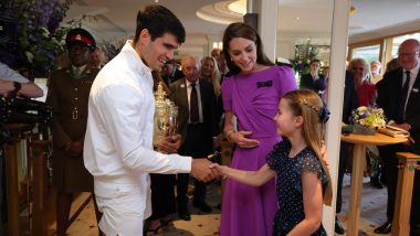 Kate Middleton, Princess of Wales, Hands Carlos Alcaraz Wimbledon Trophy in Rare Public Appearance After Cancer Diagnosis