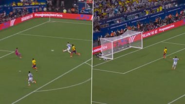 Lautaro Martínez Goal Video Highlights: Watch Argentine Striker’s Winner As La Albiceleste Beat Colombia in Copa America 2024 Final